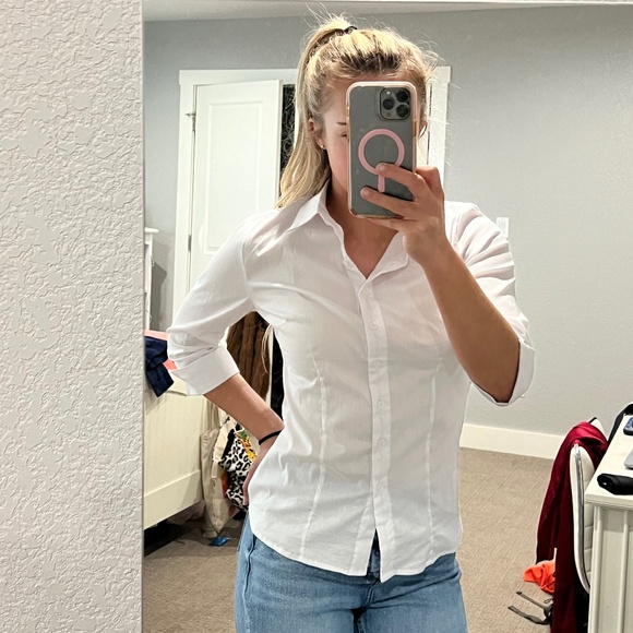 White button up - Picture 1 of 8